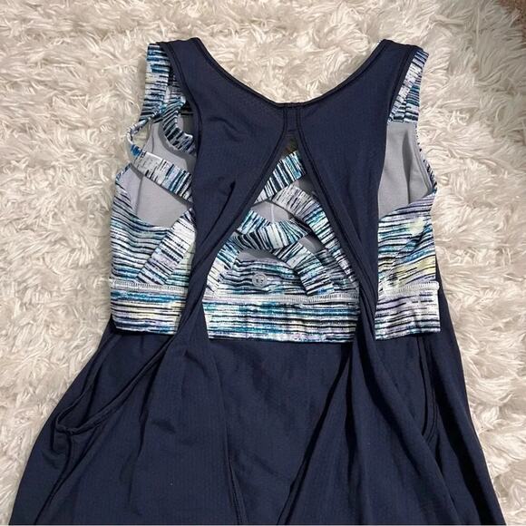 Lululemon Ready & Go Tank Inkwell Blue / Blurry Belle Multi Size 4 - Picture 9 of 12